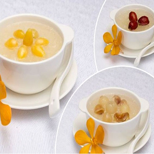 Tổ yến hầm với hạt sen, táo đỏ, long nhãn